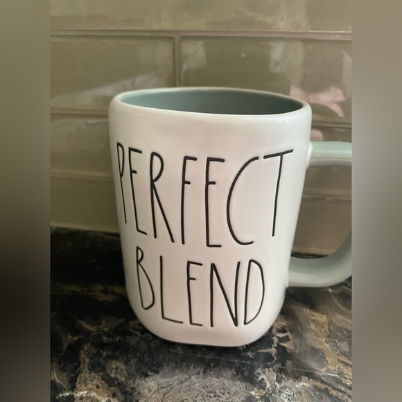 Rae Dunn “Perfect Blend/Coffee  & Friends” double-sided mug - NEW - Picture 1 of 3